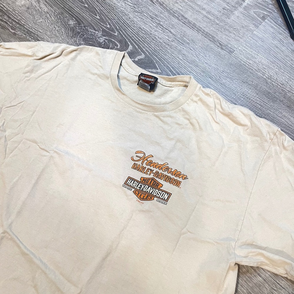 Harley-Davidson Henderson Nevada Graphic T-Shirt Tan Mens XL 2021 Motorcycle